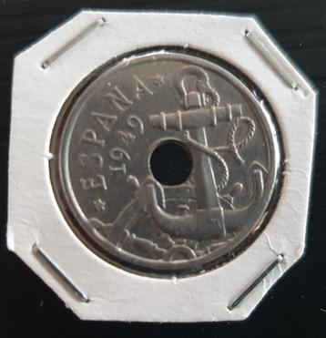 50 centimos van Spanje van 1949 beschikbaar voor biedingen