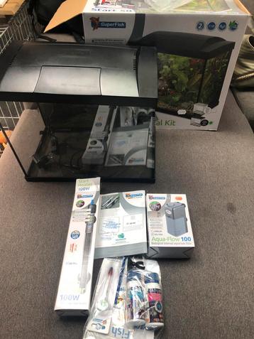 Aquarium 50liter als nieuw, beschikbaar voor biedingen