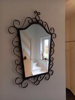 Spiegel met smeedijzeren decoratieve rand, Ophalen, Zo goed als nieuw