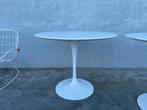 Knoll international vintage tulip tafel, 90cm, Overige houtsoorten, Gebruikt, 50 tot 100 cm, Design