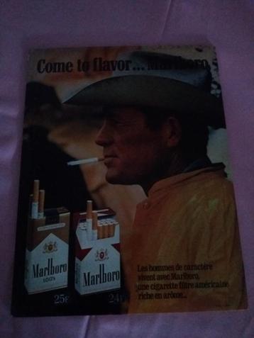 Reclameplaat Marlboro met zegel uit 1973 beschikbaar voor biedingen