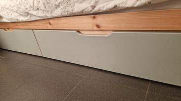 Bedlades 2 st hout opberglade  beschikbaar voor biedingen
