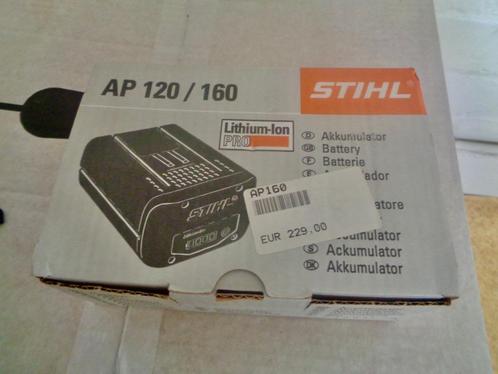 Stihl Accu AP160 (voor kettingzaag), Doe-het-zelf en Bouw, Gereedschap | Zaagmachines, Zo goed als nieuw, Kettingzaag, Ophalen