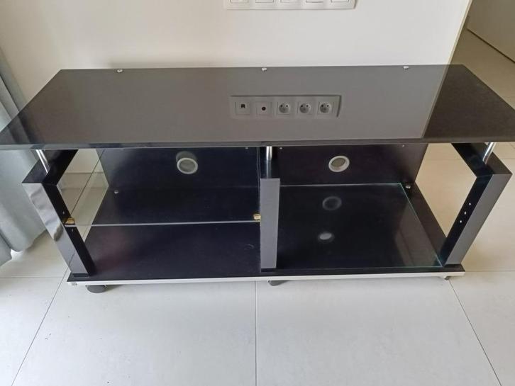 Tv-meubel, Huis en Inrichting, Kasten |Televisiemeubels, Gebruikt, Minder dan 100 cm, 100 tot 150 cm, 25 tot 50 cm, Glas, Ophalen