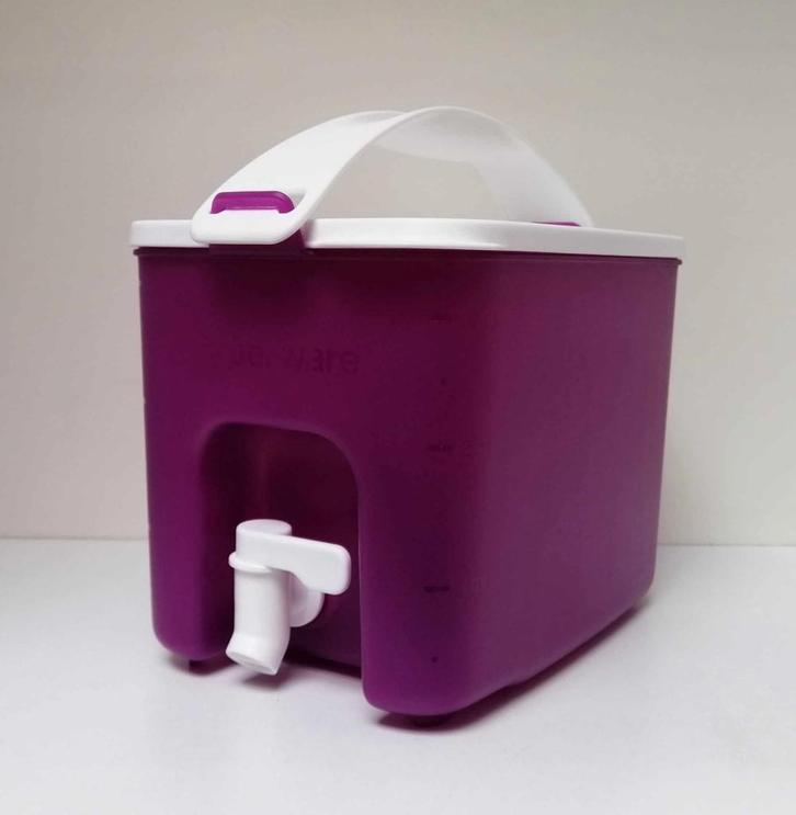Tupperware™ « Drink Dispenser to Go » 3,1 litre - violet, Maison & Meubles, Cuisine| Tupperware, Neuf, Boîte, Blanc, Violet, Enlèvement ou Envoi