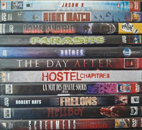 Horrorfilms op dvd - 1,50€, Cd's en Dvd's, Dvd's | Horror, Gebruikt, Gore, Vanaf 16 jaar, Ophalen of Verzenden