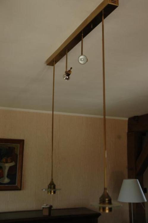 Plafondarmatuur Spots Luna (PSMLighting) (messing), Huis en Inrichting, Lampen | Spots, Zo goed als nieuw, Plafondspot of Wandspot