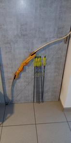 recurve 62" 28 pond RH of LH  en pijlen, Ophalen of Verzenden, Gebruikt, Pijlen