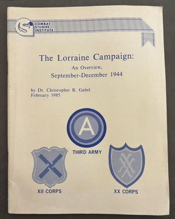 The Lorraine Campaign: an overview beschikbaar voor biedingen