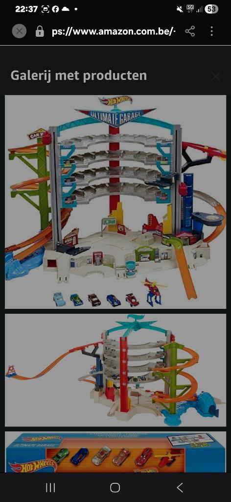 Hotweels garage, Kinderen en Baby's, Speelgoed | Racebanen, Zo goed als nieuw, Racebaan, Hot Wheels, Ophalen