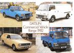 DATSUN COMMERCIAL VEHICLES,  1982, Boeken, Auto's | Folders en Tijdschriften, Ophalen of Verzenden, Zo goed als nieuw, Nissan