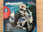 Playmobil moto flic avec feux clignotants 5185, Comme neuf, Ensemble complet, Enlèvement ou Envoi