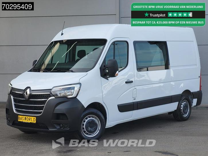 Renault Master 135PK L2H2 Dubbel Cabine Trekhaak Airco Cruis, Auto's, Bestelwagens en Lichte vracht, Bedrijf, Te koop, Airconditioning