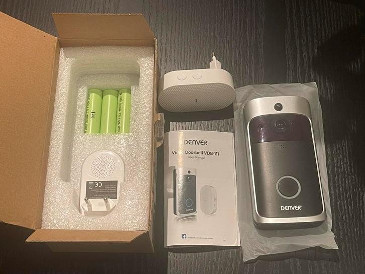 Denver VDB111 videodeurbel – compleet & betrouwbaar, Huis en Inrichting, Deurbellen, Zo goed als nieuw, Bewegingsdetectiesensor