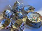 Antieke theeset 26-delig in eierschaalporselein mint staat, Ophalen of Verzenden