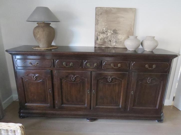 rustieke eiken eetkamer, Huis en Inrichting, Complete eetkamers, Zo goed als nieuw, Ophalen