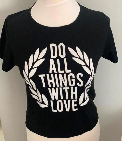 Pull&Bear  leuk zwart t-shirt Large NIEUWSTAAT, Kleding | Dames, T-shirts, Zo goed als nieuw, Zwart, Ophalen of Verzenden