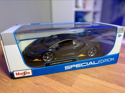 Maisto Lamborghini Centenario Grijs 1/18, Hobby en Vrije tijd, Modelauto's | 1:18, Zo goed als nieuw, Auto, Maisto, Ophalen