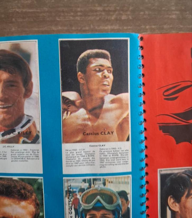 Cassius Clay Genre Panini Victoria Volledig album Vedetten, Verzamelen, Sportartikelen en Voetbal, Ophalen of Verzenden