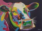 peinture à l'huile pop art vache (60x80 cm), Articles professionnels, Enlèvement ou Envoi