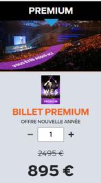 Billet Week End Spark WES Premium 2024 Franck Nicolas, Enlèvement, Neuf