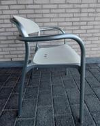 Retro design stoelen Pamplona Arper, Huis en Inrichting, Ophalen, Gebruikt, Wit, Metaal