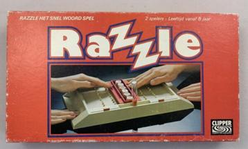 Jeu de plateau Razzle Word Dice Clipper Vintage 1981 Game Br