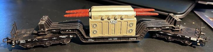 3297. Transformatorauto „AEG” H0 Märklin., Hobby en Vrije tijd, Modeltreinen | H0, Gebruikt, Wagon, Märklin, Ophalen of Verzenden