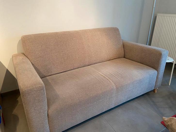 Zetel 2-zit cappuccino-prijsverlaging!, Huis en Inrichting, Zetels | Zetels en Chaises Longues, Zo goed als nieuw, Tweepersoons