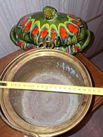 3 koperen bloempotten, Ophalen