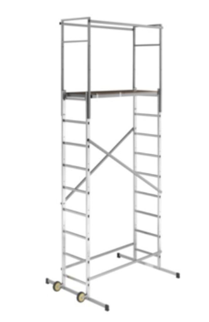 Hobbystelling 4,5m, Doe-het-zelf en Bouw, Steigers, Zo goed als nieuw, Gevelsteiger, 2 tot 5 meter, Ophalen