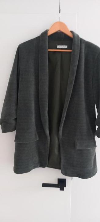 Groene  velours dames vest van Laura&Laurent universele maat, Kleding | Dames, Jasjes, Kostuums en Pakken, Zo goed als nieuw, Jasje