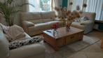 Italiaanse zetel set 3 + 2 + 1 zit, wit leder., Huis en Inrichting, Ophalen, Gebruikt