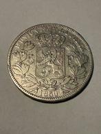 Belgie 5 frank 1850 zonder punt, Postzegels en Munten, Zilver, Ophalen of Verzenden, Losse munt, Zilver