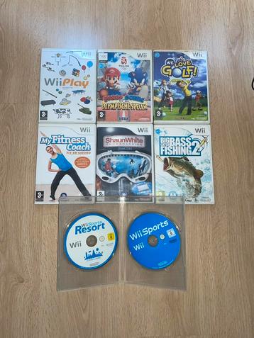 Lot van 8x Wii Games (genre Sport) beschikbaar voor biedingen