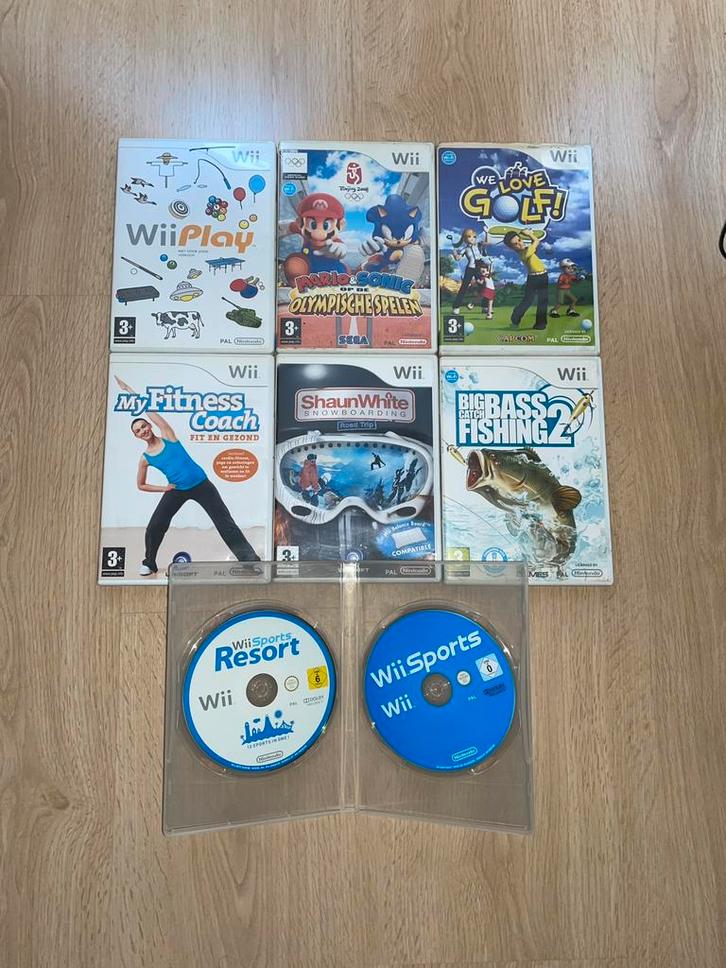 Lot van 8x Wii Games (genre Sport), Games en Spelcomputers, Games | Nintendo Wii, Gebruikt, Sport, Ophalen of Verzenden