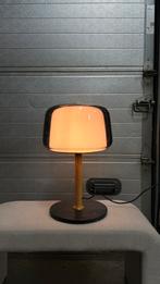 Design tafellamp rookglas & messing, Huis en Inrichting, Lampen | Tafellampen, Ophalen, Zo goed als nieuw