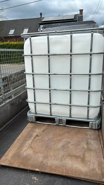 Ibc 1000 liter met rvs onderstel, Tuin en Terras, Regentonnen, Ophalen, Nieuw