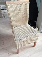 6 rattan achtig stoel, Huis en Inrichting, Stoelen, Ophalen, Overige materialen, Gebruikt, Bruin