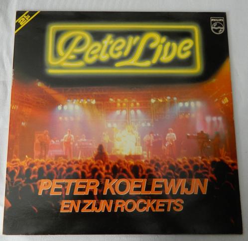 Dubbel LP Peter Koelwijn en de Rockets : Peter Live, Cd's en Dvd's, Vinyl | Nederlandstalig, Zo goed als nieuw, Rock, Ophalen