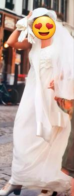 Prachtige zijden trouwjurk off white, Ophalen of Verzenden, Accessoires