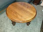 Prachtige eiken salontafel. Het kan geleverd worden., Maison & Meubles, Tables | Tables de salon, Enlèvement, Utilisé, Rond, Chêne
