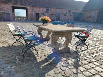 Table d'extérieur en pierre française, Enlèvement, Comme neuf