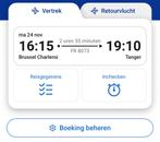 Retour Brussel-Tanger (Marokko) vlucht, Tickets en Kaartjes, Eén persoon, Vliegtuig, Met bestemming of datum