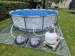 Zwembad, zandfilter, solarbollen en veel toebehoren, Tuin en Terras, Ophalen, Zo goed als nieuw