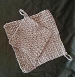 Manique et son tawashi au crochet, fait main, Maison & Meubles, Cuisine | Linge de cuisine, Beige, Enlèvement, Neuf