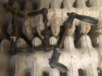 Antieke bronzen klinken deurkruk herenhuis, Ophalen, Brons
