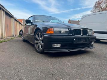 Bmw e36 325ia cabriolet*1993*airco*cruise control*nieuw soft, Autos, Cuir, Achat, Cabriolet, Noir