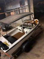 Boot met buitenboordmotor en trailer, Watersport en Boten, Ophalen, Zo goed als nieuw, Benzine, Buitenboordmotor