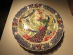 Vintage schaal bord Pauw 36,5 cm, Ophalen of Verzenden
